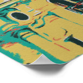 Poster Nice Côte d'Azur Negresco illustration France (Coin)