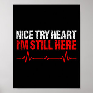 Poster Nice Essaie Coeur Je suis toujours là