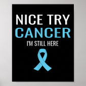 Poster Nice Essayez Cancer Protéine Cancer Sensibilisatio (Devant)