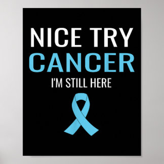 Poster Nice Essayez Cancer Protéine Cancer Sensibilisatio