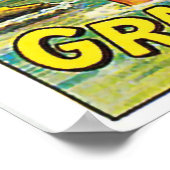 Poster Nice, France, femme en maillot de bain sur la plag (Coin)