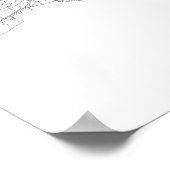 Poster Nice, France (noir sur blanc) (Coin)