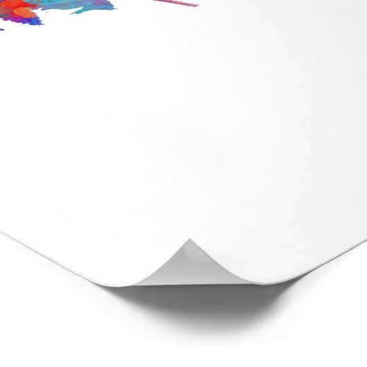 Poster Nice France Skyline (Coin)