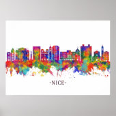 Poster Nice France Skyline (Devant)