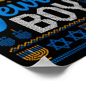 Poster Nice Jewish Boy Hanukkah Menorah Dreidel Ugly Swea (Coin)