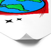 Poster Nice Mère Planète Terre Protection De l'environnem (Coin)