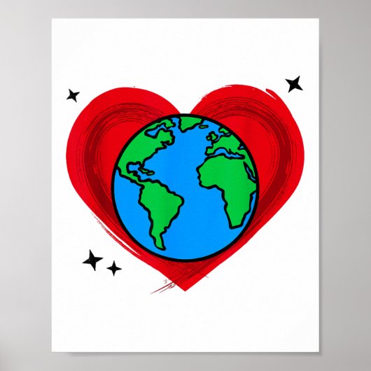 Poster Nice Mère Planète Terre Protection De l'environnem (Devant)