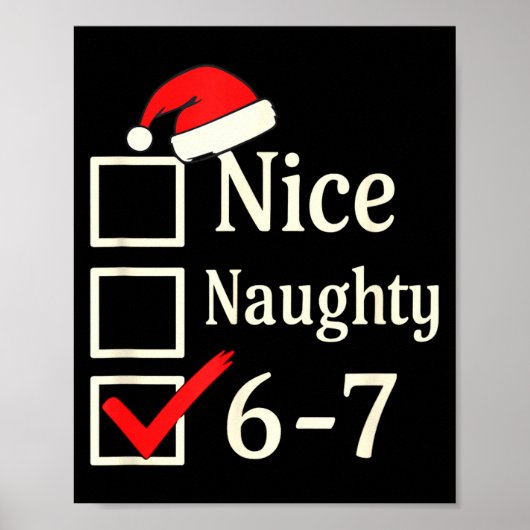Poster Nice Naughty 67 Christmas Brain Rot (Devant)