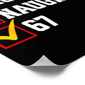 Poster Nice Naughty 67 Christmas Six Seven Xmas Costume M (Coin)