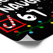 Poster Nice Naughty 6 7 Meme 67 Christmas Six Seven Xmas (Coin)