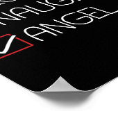 Poster Nice Naughty Angel Noël Pyjama Drôle Humour X- (Coin)