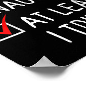 Poster Nice Naughty At Least I Tried Christmas List Santa (Coin)