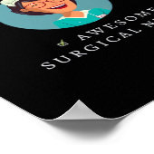 Poster Nice Naughty Awesome Surgical Nurse (Coin)