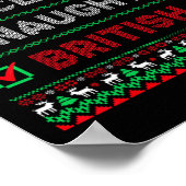 Poster Nice Naughty British Christmas Checklist Angleterr (Coin)