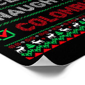 Poster Nice Naughty Colombian Christmas Checklist Colombi (Coin)