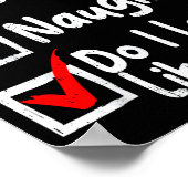 Poster Nice Naughty Do I Look Like I Care Funny Christmas (Coin)