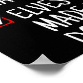 Poster Nice Naughty Elves Made Me Do It Funny Christmas (Coin)