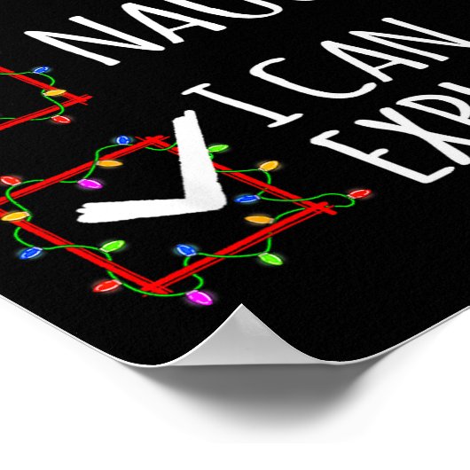 Poster Nice Naughty I Can Explain Christmas List Santa Cl (Coin)