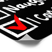 Poster Nice Naughty I Can Explain Funny Christmas List Fa (Coin)