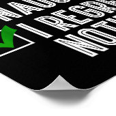 Poster Nice Naughty I Regret Nothing Merry Christmas Sant (Coin)