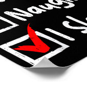 Poster Nice Naughty I Slayed Funny Christmas List Family (Coin)