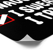 Poster Nice Naughty I Swear I Tried  (Coin)