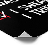 Poster Nice Naughty I Swear I Tried, Chirstmas Funny Chec (Coin)