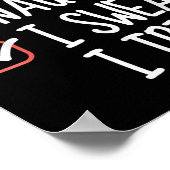 Poster Nice Naughty I Swear I Tried Christmas List Santa (Coin)