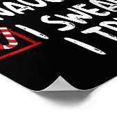 Poster Nice Naughty I Swear I Tried Christmas List Xmas S (Coin)