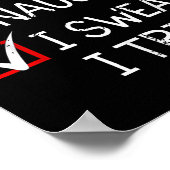 Poster Nice Naughty I Swear I Tried Christmas List Xmas S (Coin)