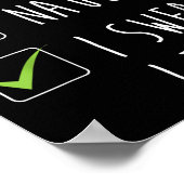 Poster Nice Naughty I Swear I Tried Christmas List Xmas S (Coin)