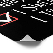 Poster Nice Naughty I Swear I Tried Christmas Santa Claus (Coin)