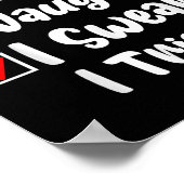 Poster Nice Naughty I Swear I Tried Funny Christmas List (Coin)