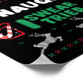 Poster Nice Naughty I Swear I Tried List Xmas Lover Chris (Coin)