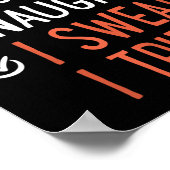 Poster Nice Naughty I Swear I Tried Santa List Funny Chri (Coin)