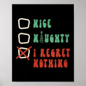 Poster Nice Naughty I Swear I Tried V-neck (Devant)