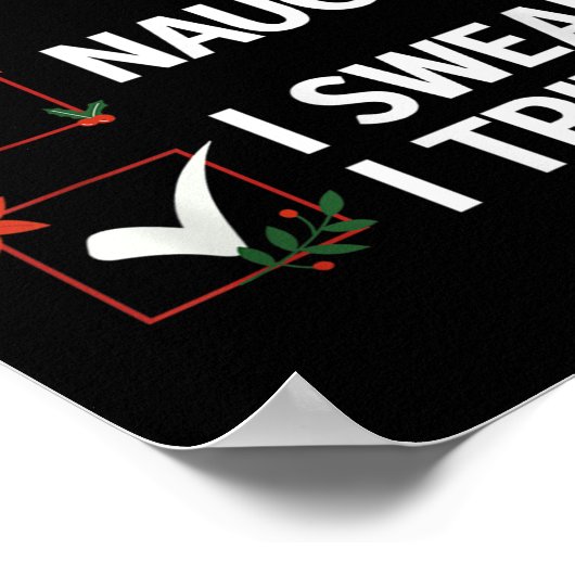 Poster Nice Naughty I Swear I Tried Xmas Family Merry Chr (Coin)