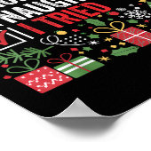 Poster Nice Naughty I Tried Funny Christmas Santa Claus  (Coin)