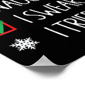 Poster Nice Naughty I Tried Santa's Naughty List Funny Ch (Coin)