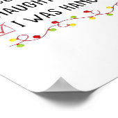 Poster Nice Naughty I Was Hangry List Christmas (Coin)