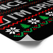 Poster Nice Naughty I'm Drunk Checklist Ugly Christmas Sw (Coin)