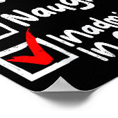 Poster Nice Naughty Inadmissible In Court Funny Christmas (Coin)