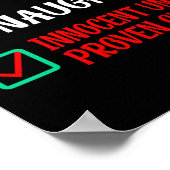 Poster Nice Naughty Innocent Jusqu'À La Culpabilité Prove (Coin)