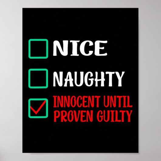 Poster Nice Naughty Innocent Jusqu'À La Culpabilité Prove (Devant)
