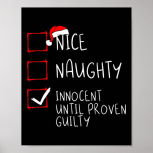 Poster Nice Naughty Innocent Jusqu'À La Culpabilité Prove