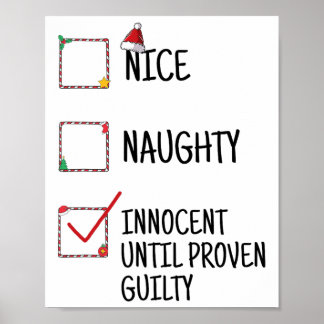 Poster Nice Naughty Innocent Jusqu'À La Culpabilité Prove