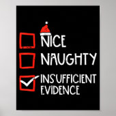 Poster Nice Naughty Insufficient Evidence Christmas Fun X (Devant)