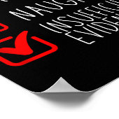 Poster Nice Naughty Insufficient Evidence Christmas Santa (Coin)