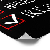 Poster Nice Naughty Irish Christmas Heritage Root (Coin)