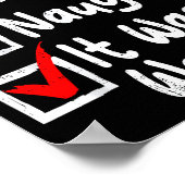 Poster Nice Naughty It Was Worth It Funny Christmas List (Coin)